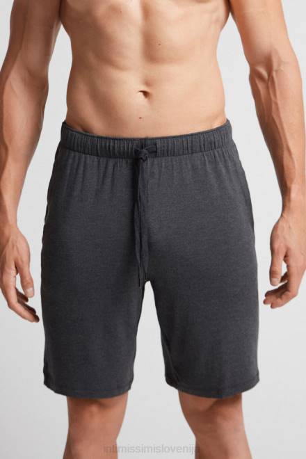 Intimissimi moški 040-temno siva mešanica oblačila 2R8X240 kratke hlače iz svile in modala