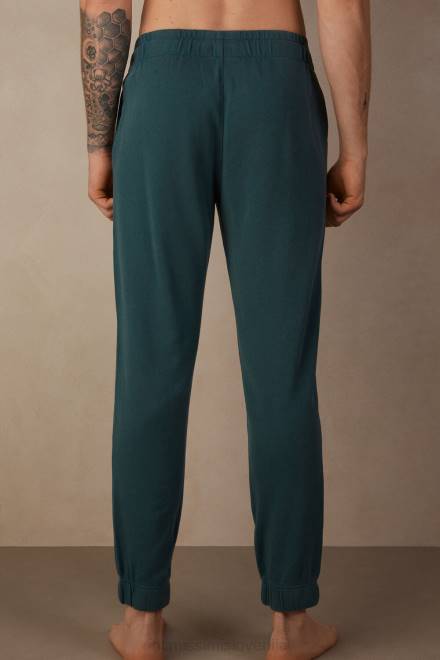 Intimissimi moški 162j-svetlo zelena oblačila 2R8X191 sprane kolekcije dolge hlače iz flisa