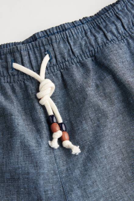 Intimissimi moški 288j-bencin modra oblačila 2R8X166 lanene in bombažne hlače