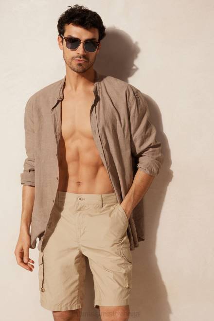 Intimissimi moški 306j-naravna oblačila 2R8X173 bombažne kratke hlače cargo