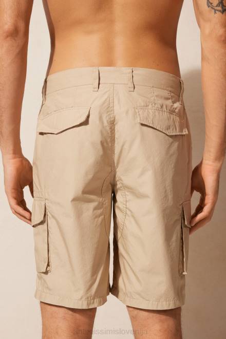 Intimissimi moški 306j-naravna oblačila 2R8X173 bombažne kratke hlače cargo