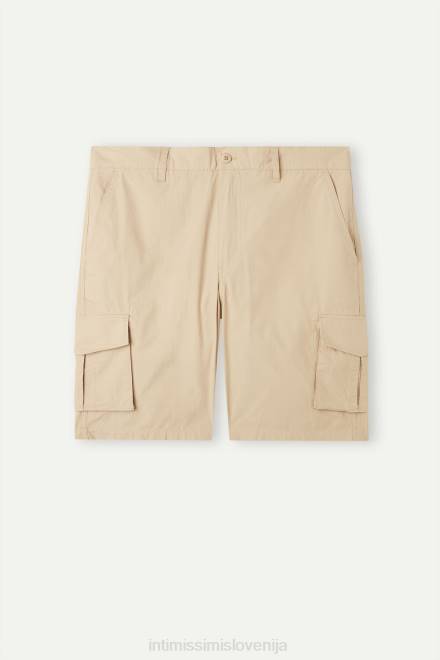 Intimissimi moški 306j-naravna oblačila 2R8X173 bombažne kratke hlače cargo