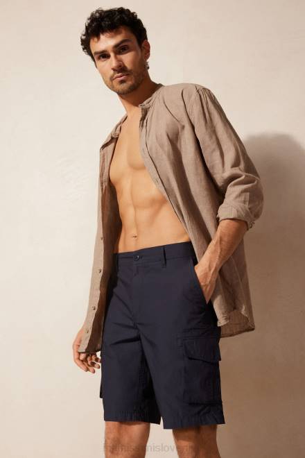 Intimissimi moški 7520-modra oblačila 2R8X172 bombažne kratke hlače cargo