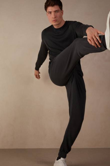 Intimissimi moški 762i-siva oblačila 2R8X187 sprane kolekcije dolge hlače iz flisa