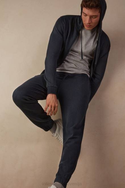 Intimissimi moški 763i-modra oblačila 2R8X184 sprane kolekcije dolge hlače iz flisa