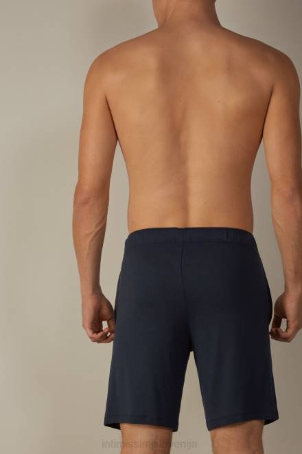 Intimissimi moški 800-polnočno modra oblačila 2R8X239 kratke hlače iz svile in modala