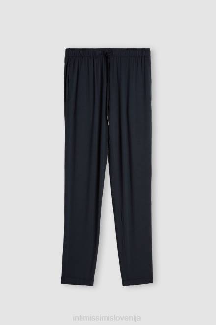 Intimissimi moški 800-polnočno modra oblačila 2R8X261 dolge svilene in modalne hlače