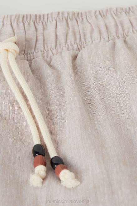 Intimissimi moški 917i-belo perilo oblačila 2R8X208 lanene in bombažne hlače