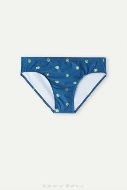 Intimissimi moški 286j-kivi sadežni tisk pacifiško modra oblačila 2R8X437 kopalke s potiskom kivija