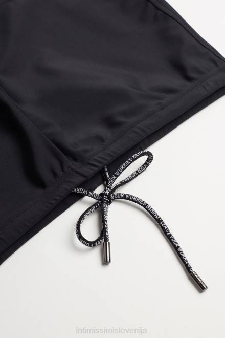 Intimissimi moški 019-črna oblačila 2R8X453 navadne kopalke kvadratnega kroja