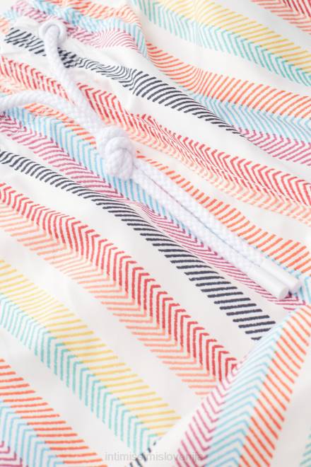 Intimissimi moški 276j - tisk z večbarvnimi črtami oblačila 2R8X426 večbarvne črtaste kopalke