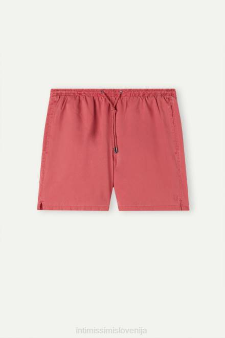 Intimissimi moški 281j-delave temno roza oblačila 2R8X412 stone washed kopalne kratke hlače