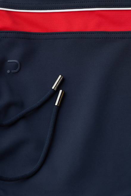 Intimissimi moški 287j-temno modra/rdeča oblačila 2R8X436 kopalke kvadratnega kroja s trakovi ob strani