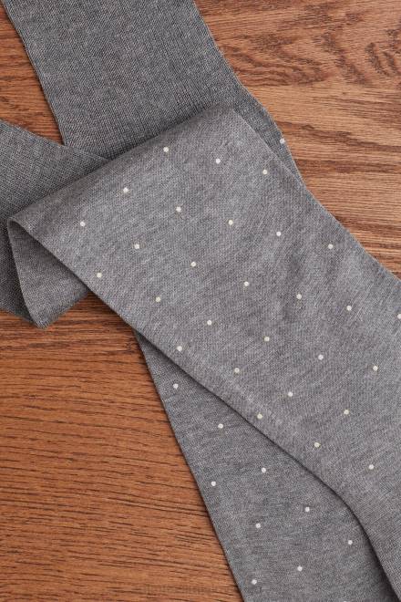 Intimissimi moški 063j-pikčasti tisk ogljeno siva melanž nogavice 2R8X336 dolge nogavice iz vzorčastega bombaža lisle