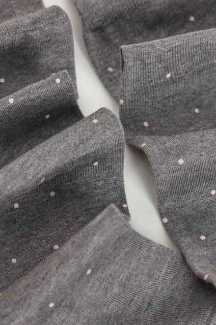 Intimissimi moški 063j-pikčasti tisk ogljeno siva melanž nogavice 2R8X336 dolge nogavice iz vzorčastega bombaža lisle