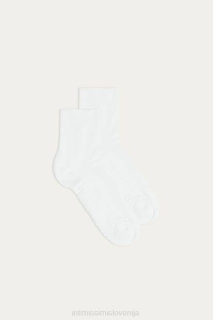 Intimissimi moški 001-bela nogavice 2R8X369 ekstra kratke frotirne bombažne nogavice