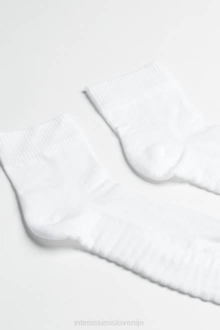 Intimissimi moški 001-bela nogavice 2R8X369 ekstra kratke frotirne bombažne nogavice