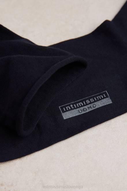 Intimissimi moški 016-modra nogavice 2R8X346 ekstra kratke raztegljive bombažne nogavice supima