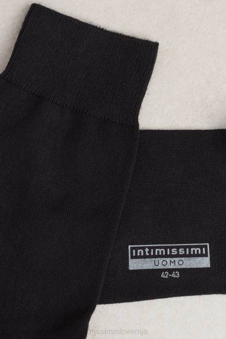 Intimissimi moški 019-črna nogavice 2R8X378 kratke tople bombažne nogavice