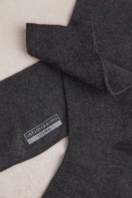 Intimissimi moški 020-antracitno siva mešanica nogavice 2R8X375 kratke tople bombažne nogavice