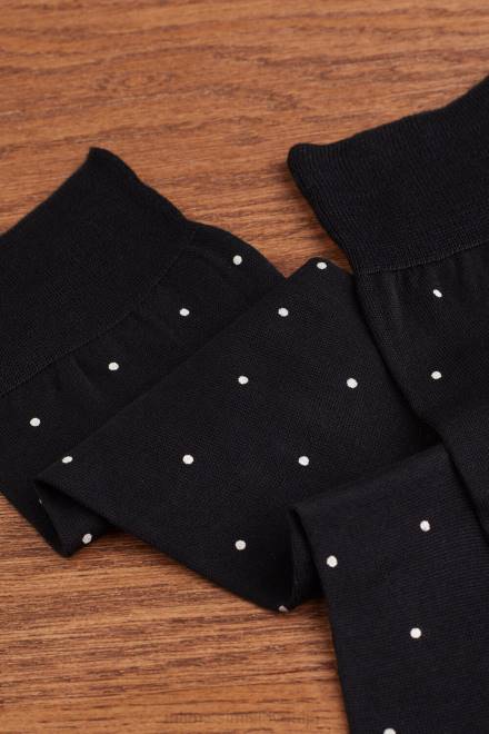 Intimissimi moški 062j-nero stampa pois nogavice 2R8X339 kratke nogavice iz vzorčastega bombaža lisle