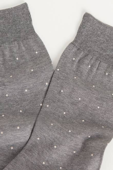 Intimissimi moški 063j-pikčasti tisk ogljeno siva melanž nogavice 2R8X337 kratke nogavice iz vzorčastega bombaža lisle