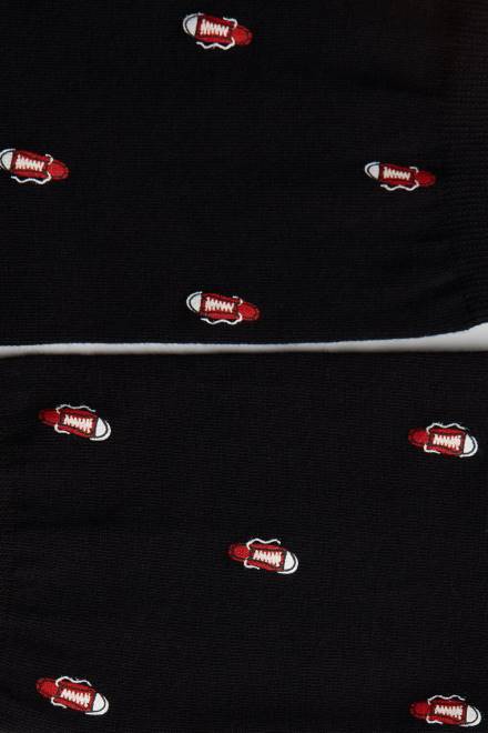 Intimissimi moški 198j-potisk čevljev črn nogavice 2R8X327 kratke vzorčaste bombažne nogavice