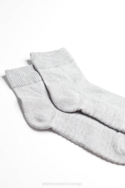 Intimissimi moški 2000-siv flis nogavice 2R8X366 ekstra kratke frotirne bombažne nogavice