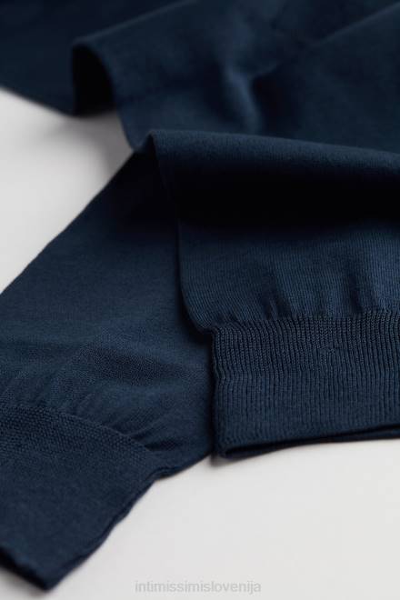 Intimissimi moški 2168-svetlo modro siva nogavice 2R8X371 kratke nogavice iz bombaža iz satena