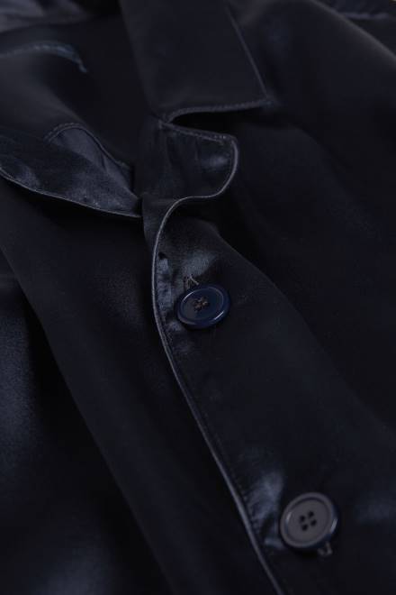 Intimissimi moški 800-polnočno modra oblačila 2R8X308 dolga svilena pižama s pasovi