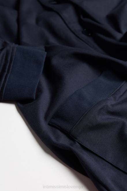 Intimissimi moški 800-polnočno modra oblačila 2R8X315 dolga pižama iz supima bombaža