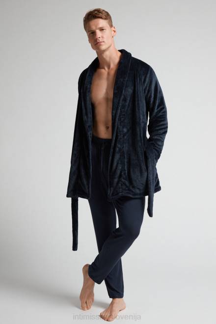 Intimissimi moški 800-polnočno modra oblačila 2R8X304 jutranja obleka iz flisa
