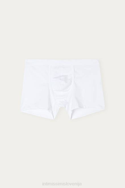 Intimissimi moški 001-bela spodnje perilo 2R8X49 naravne sveže bombažne boksarice Supima