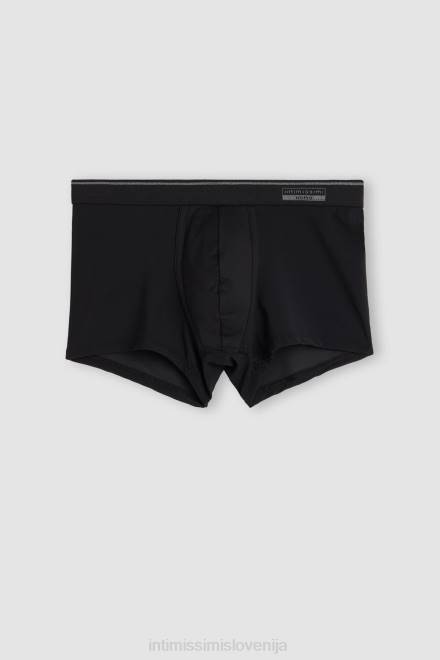 Intimissimi moški 019-črna spodnje perilo 2R8X96 super sveže boksarice z mikro mrežico