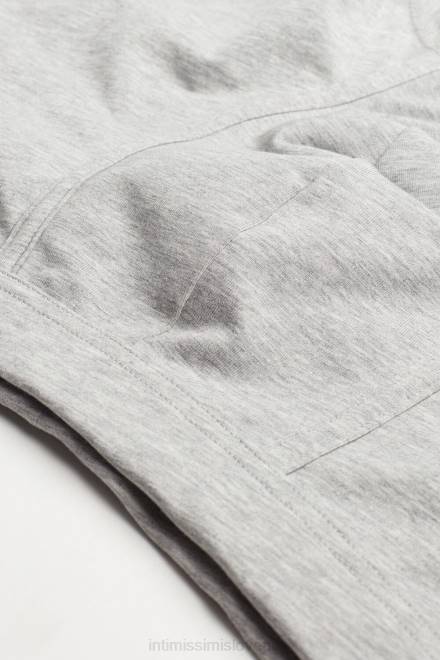 Intimissimi moški 031-svetlo siv melanž spodnje perilo 2R8X123 ohlapne bombažne boksarice supima