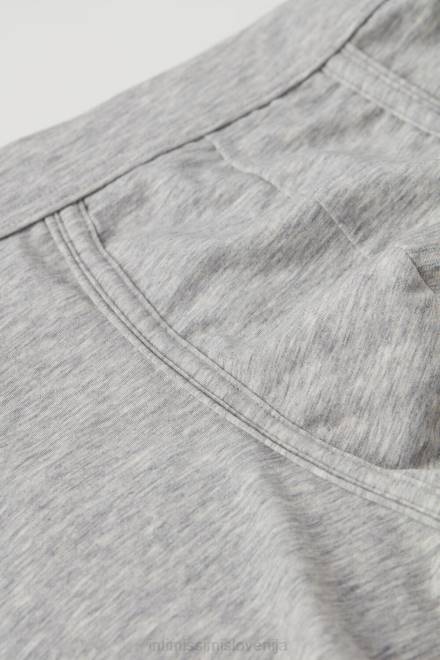 Intimissimi moški 031-svetlo siv melanž spodnje perilo 2R8X45 naravne sveže bombažne boksarice Supima