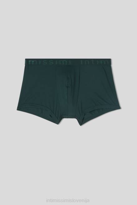 Intimissimi moški 132j-temno zelena spodnje perilo 2R8X15 boksarice iz mikrovlaken z logotipom