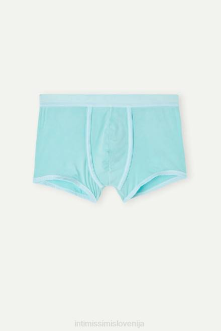 Intimissimi moški 321j-vodno zelena spodnje perilo 2R8X21 naravne sveže bombažne boksarice supima z logotipom