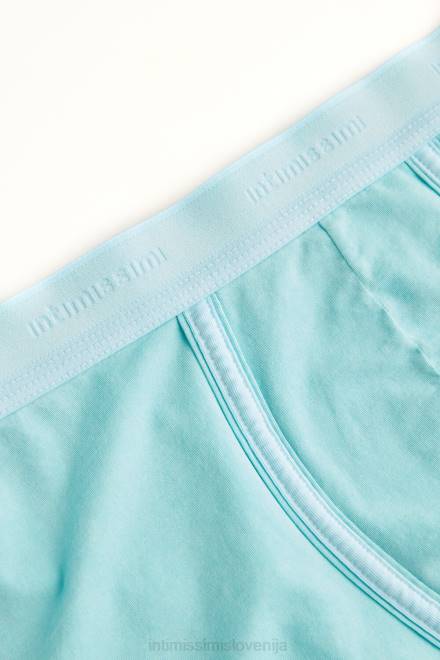 Intimissimi moški 321j-vodno zelena spodnje perilo 2R8X21 naravne sveže bombažne boksarice supima z logotipom