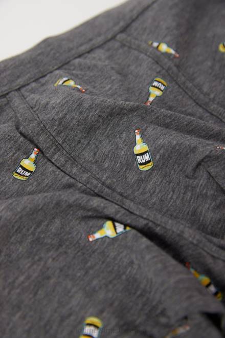 Intimissimi moški 372j-grafit mel. st.rum spodnje perilo 2R8X1 naravne sveže bombažne boksarice supima rum