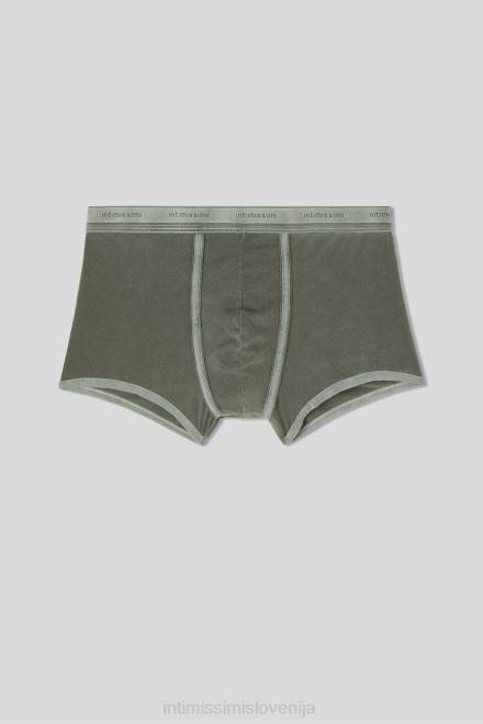 Intimissimi moški 393j-verde bosco del spodnje perilo 2R8X7 naravne sveže bombažne boksarice supima z logotipom
