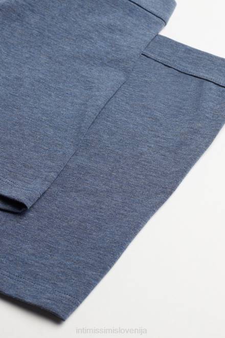 Intimissimi moški 5210-denim modra mešanica spodnje perilo 2R8X134 ohlapne bombažne boksarice supima