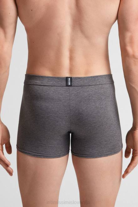 Intimissimi moški 5227-ogljeno siv melanž spodnje perilo 2R8X51 naravne sveže bombažne boksarice Supima