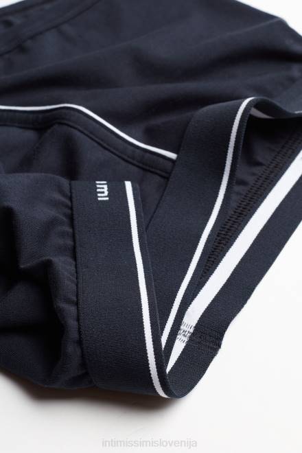 Intimissimi moški 6987-modra/bela spodnje perilo 2R8X126 bombažne boksarice supima z vidnim pasom