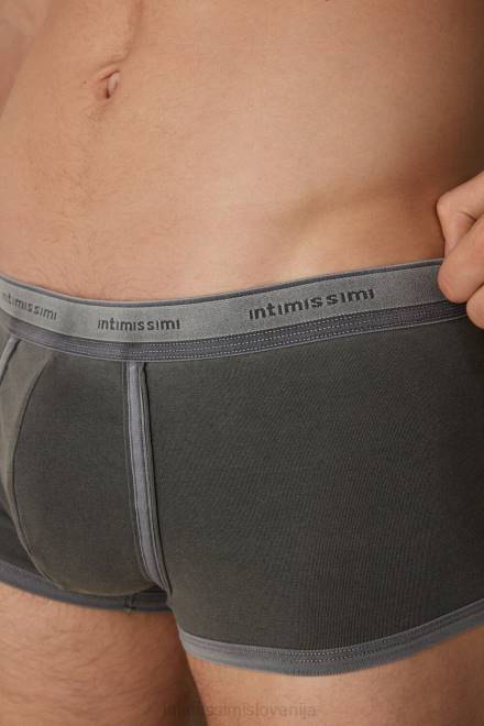 Intimissimi moški 862i-črna spodnje perilo 2R8X82 boksarice iz raztegljivega bombaža supima, barvane za oblačila