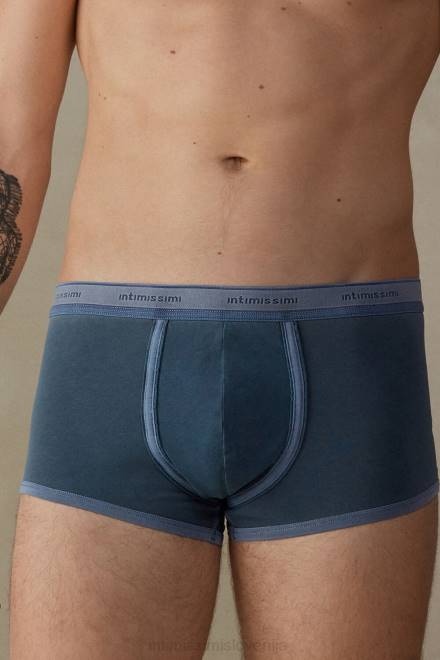 Intimissimi moški 864i-temno modra spodnje perilo 2R8X78 boksarice iz raztegljivega bombaža supima, barvane za oblačila
