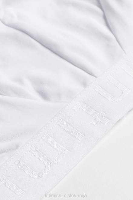 Intimissimi moški 001-bela spodnje perilo 2R8X151 spodnjice iz mikrovlaken z logotipom