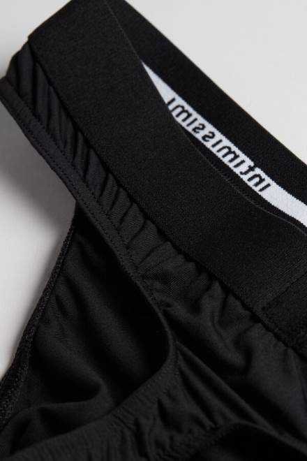 Intimissimi moški 019-črna spodnje perilo 2R8X133 tangice iz mikrovlaken z logotipom
