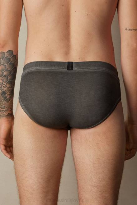 Intimissimi moški 040j-prana črna spodnje perilo 2R8X71 naravne sveže bombažne hlačke supima