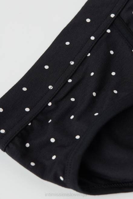 Intimissimi moški 062j-nero stampa pois spodnje perilo 2R8X65 raztegljive hlačke iz bombaža Supima na pike